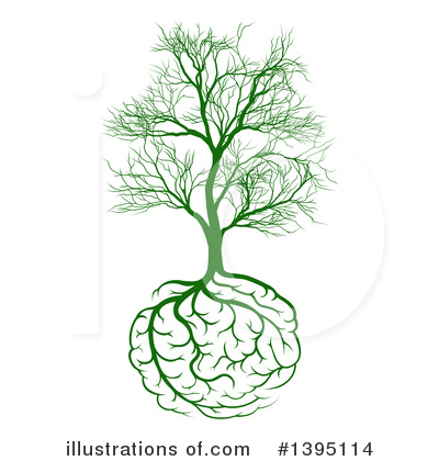 Brain Tree Clipart #1395114 by AtStockIllustration