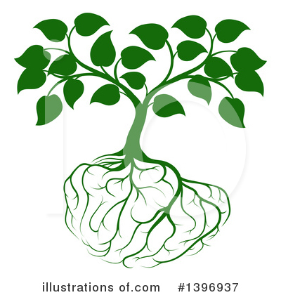 Brain Tree Clipart #1396937 by AtStockIllustration