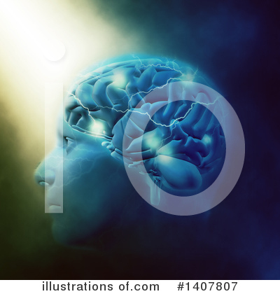 Royalty-Free (RF) Brain Clipart Illustration by KJ Pargeter - Stock Sample #1407807