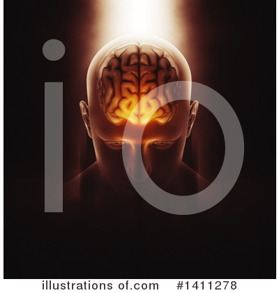 Royalty-Free (RF) Brain Clipart Illustration by KJ Pargeter - Stock Sample #1411278