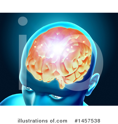 Royalty-Free (RF) Brain Clipart Illustration by KJ Pargeter - Stock Sample #1457538