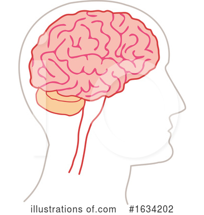 Royalty-Free (RF) Brain Clipart Illustration by NL shop - Stock Sample #1634202