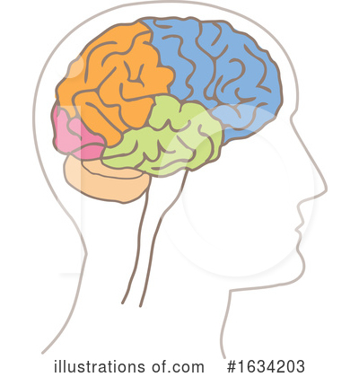 Royalty-Free (RF) Brain Clipart Illustration by NL shop - Stock Sample #1634203