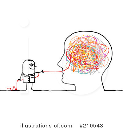 Royalty-Free (RF) Brain Clipart Illustration by NL shop - Stock Sample #210543