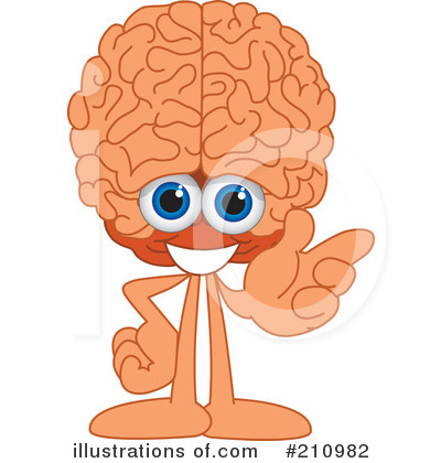 Brain Mascot Clipart #210982 by Toons4Biz