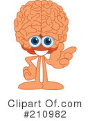 Brain Mascot Clipart #210982 by Toons4Biz