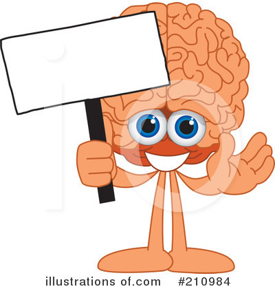 Brain Mascot Clipart #210984 by Toons4Biz