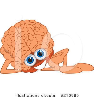 Brain Mascot Clipart #210985 by Toons4Biz
