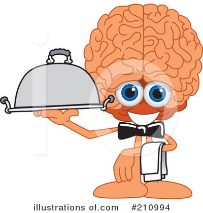 Brain Mascot Clipart #210994 by Toons4Biz