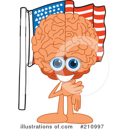 Brain Mascot Clipart #210997 by Toons4Biz