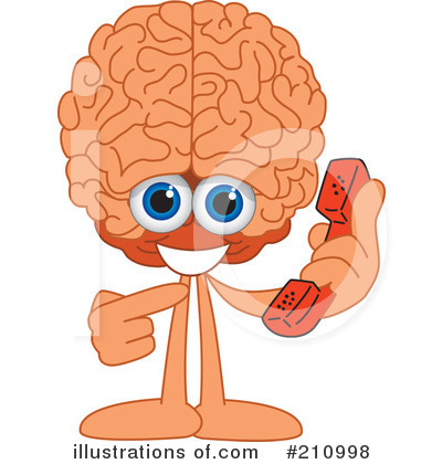 Brain Mascot Clipart #210998 by Toons4Biz