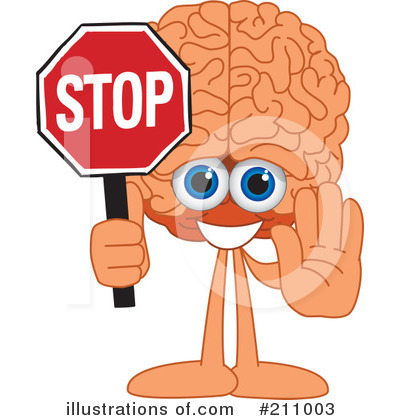Brain Mascot Clipart #211003 by Toons4Biz