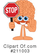 Brain Mascot Clipart #211003 by Mascot Junction