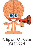 Brain Mascot Clipart #211004 by Mascot Junction