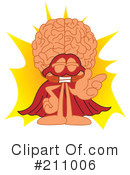Brain Mascot Clipart #211006 by Toons4Biz