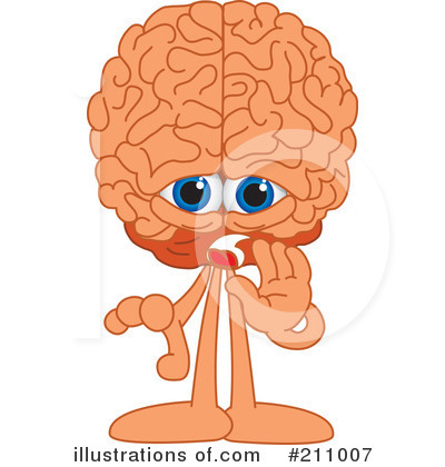 Brain Mascot Clipart #211007 by Toons4Biz