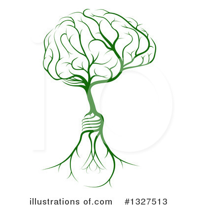 Brain Tree Clipart #1327513 by AtStockIllustration