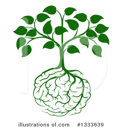 Brain Tree Clipart #1333639 by AtStockIllustration