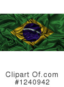 Brazil Flag Clipart #1240942 by KJ Pargeter