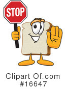 Bread Character Clipart #16647 by Mascot Junction