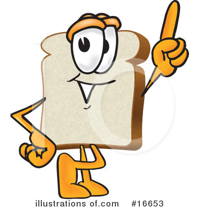 Royalty-Free (RF) Bread Character Clipart Illustration by Mascot Junction - Stock Sample #16653