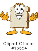 Bread Character Clipart #16654 by Mascot Junction