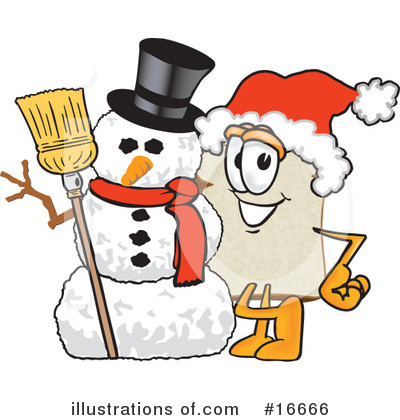 Bread Character Clipart #16666 by Mascot Junction