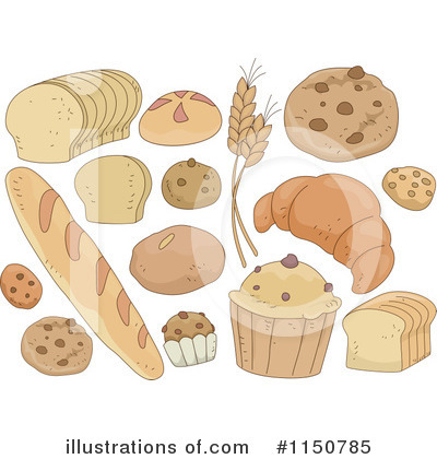 Royalty-Free (RF) Bread Clipart Illustration by BNP Design Studio - Stock Sample #1150785