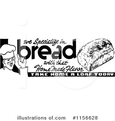 Royalty-Free (RF) Bread Clipart Illustration by BestVector - Stock Sample #1156628