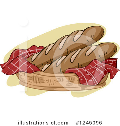 Royalty-Free (RF) Bread Clipart Illustration by BNP Design Studio - Stock Sample #1245096