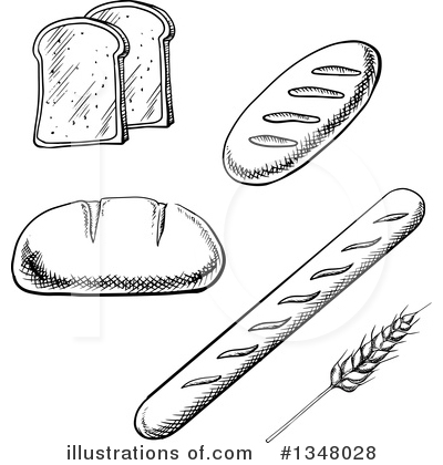 Royalty-Free (RF) Bread Clipart Illustration by Vector Tradition SM - Stock Sample #1348028