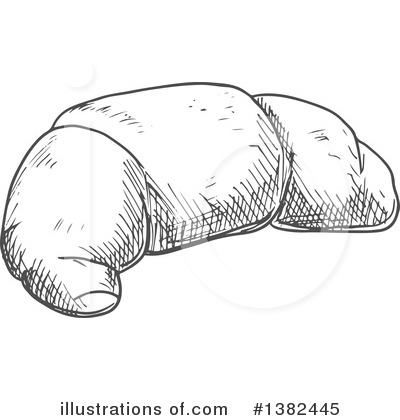 Croissant Clipart #1382445 by Vector Tradition SM
