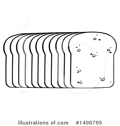 Royalty-Free (RF) Bread Clipart Illustration by Hit Toon - Stock Sample #1400705