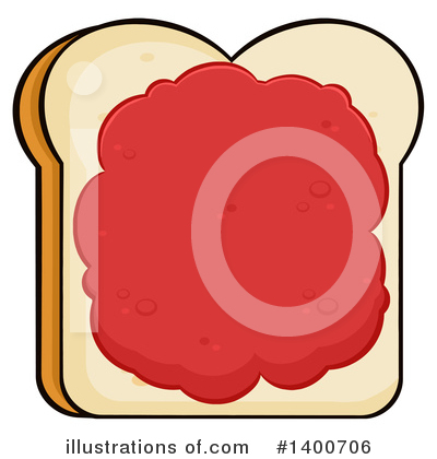 Royalty-Free (RF) Bread Clipart Illustration by Hit Toon - Stock Sample #1400706