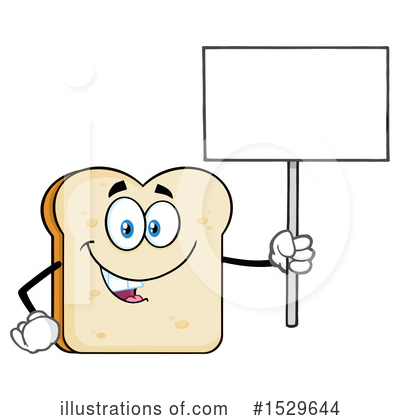 Bread Mascot Clipart #1529644 by Hit Toon