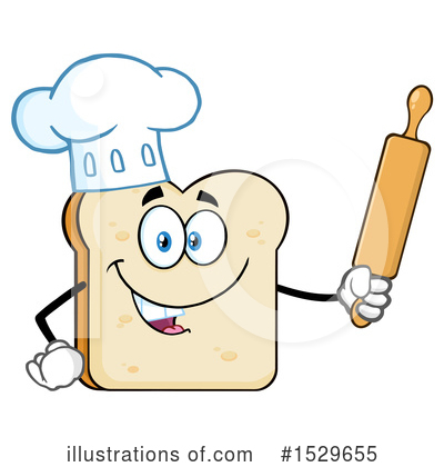 Royalty-Free (RF) Bread Clipart Illustration by Hit Toon - Stock Sample #1529655