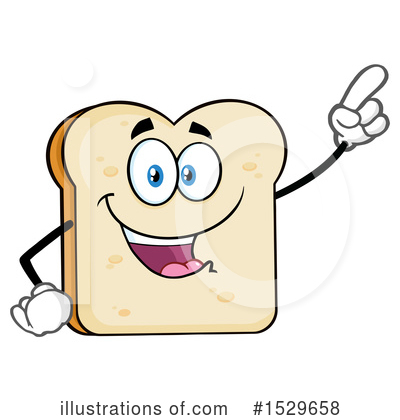 Bread Mascot Clipart #1529658 by Hit Toon