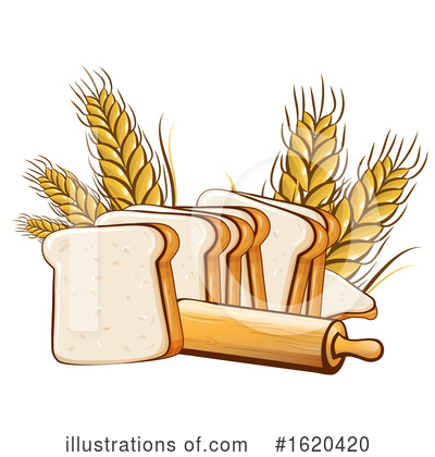 Royalty-Free (RF) Bread Clipart Illustration by Domenico Condello - Stock Sample #1620420