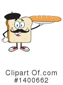 Bread Mascot Clipart #1400662 by Hit Toon