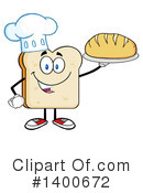 Bread Mascot Clipart #1400672 by Hit Toon