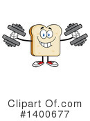 Bread Mascot Clipart #1400677 by Hit Toon