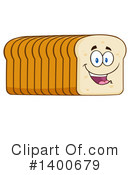 Bread Mascot Clipart #1400679 by Hit Toon