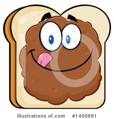 Royalty-Free (RF) Bread Mascot Clipart Illustration by Hit Toon - Stock Sample #1400681