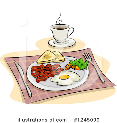 Royalty-Free (RF) Breakfast Clipart Illustration by BNP Design Studio - Stock Sample #1245099