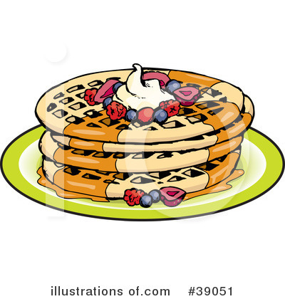 Royalty-Free (RF) Breakfast Clipart Illustration by Dennis Holmes Designs - Stock Sample #39051