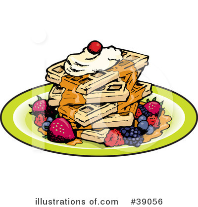 Waffle Clipart #39056 by Dennis Holmes Designs
