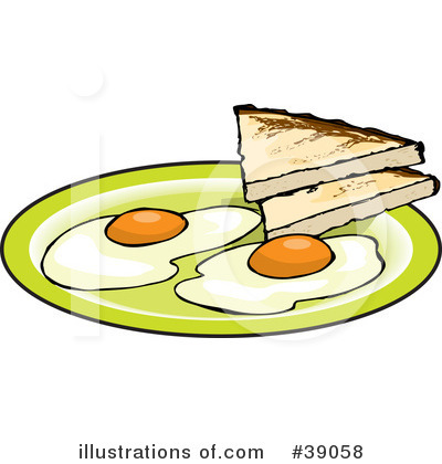 Fried Egg Clipart #39058 by Dennis Holmes Designs