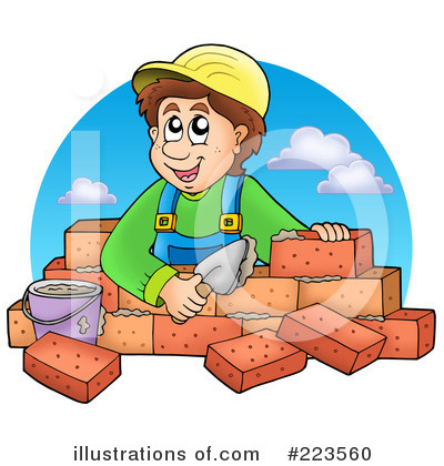 Bricklayer Clipart #223560 by visekart