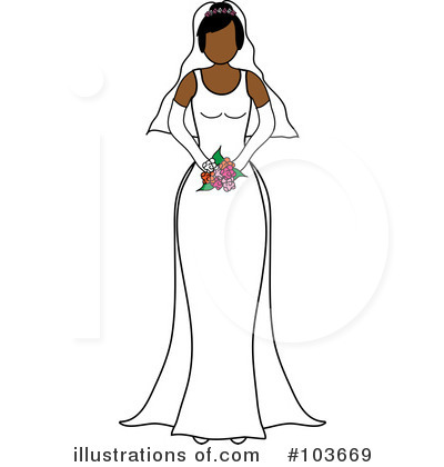 Wedding Dress Clipart #103669 by Pams Clipart