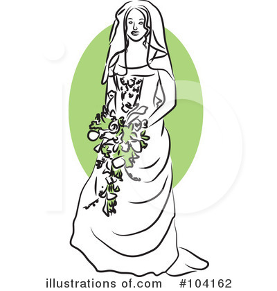Royalty-Free (RF) Bride Clipart Illustration by Prawny - Stock Sample #104162
